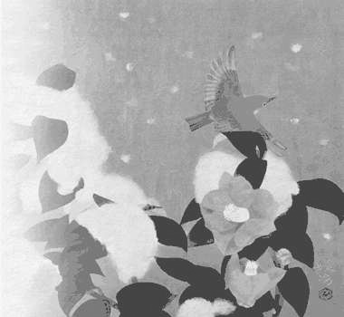 Toshio Matsuo, Shunsetsu (Spring snow) - 1986 (particolare).
Per gentile concessione Kirin.